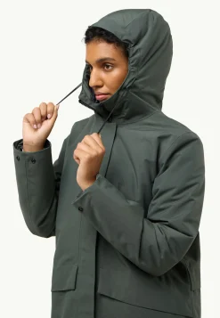 Jack Wolfskin Tempelhof Coat W|DAMES Voor- En Najaarsjacks/-Jassen|Isolatiejacks