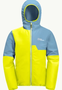 Jack Wolfskin Turbulence Hooded Jkt K|Kinderen Voor- En Najaarsjacks/-Jassen|Windjacks