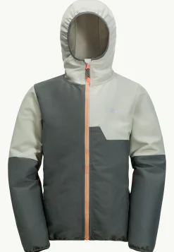 Jack Wolfskin Turbulence Hooded Jkt K|Kinderen Voor- En Najaarsjacks/-Jassen|Windjacks