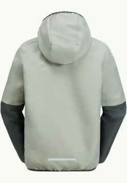 Jack Wolfskin Turbulence Hooded Jkt K|Kinderen Voor- En Najaarsjacks/-Jassen|Windjacks