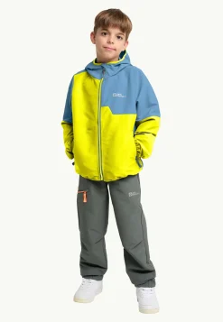 Jack Wolfskin Turbulence Hooded Jkt K|Kinderen Voor- En Najaarsjacks/-Jassen|Windjacks