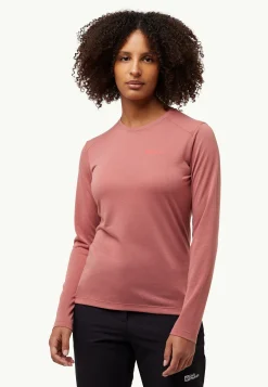Jack Wolfskin Vonnan Ls T W|DAMES Functionele Shirts|T-Shirts & Longsleeves