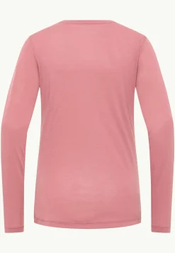 Jack Wolfskin Vonnan Ls T W|DAMES Functionele Shirts|T-Shirts & Longsleeves