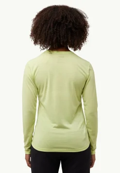 Jack Wolfskin Vonnan Ls T W|DAMES Functionele Shirts|T-Shirts & Longsleeves