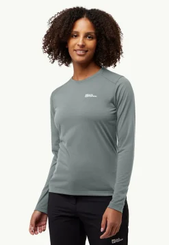 Jack Wolfskin Vonnan Ls T W|DAMES Functionele Shirts|T-Shirts & Longsleeves