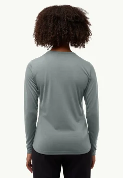 Jack Wolfskin Vonnan Ls T W|DAMES Functionele Shirts|T-Shirts & Longsleeves