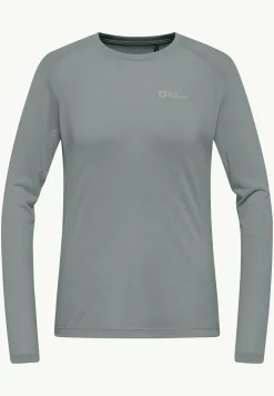 Jack Wolfskin Vonnan Ls T W|DAMES Functionele Shirts|T-Shirts & Longsleeves