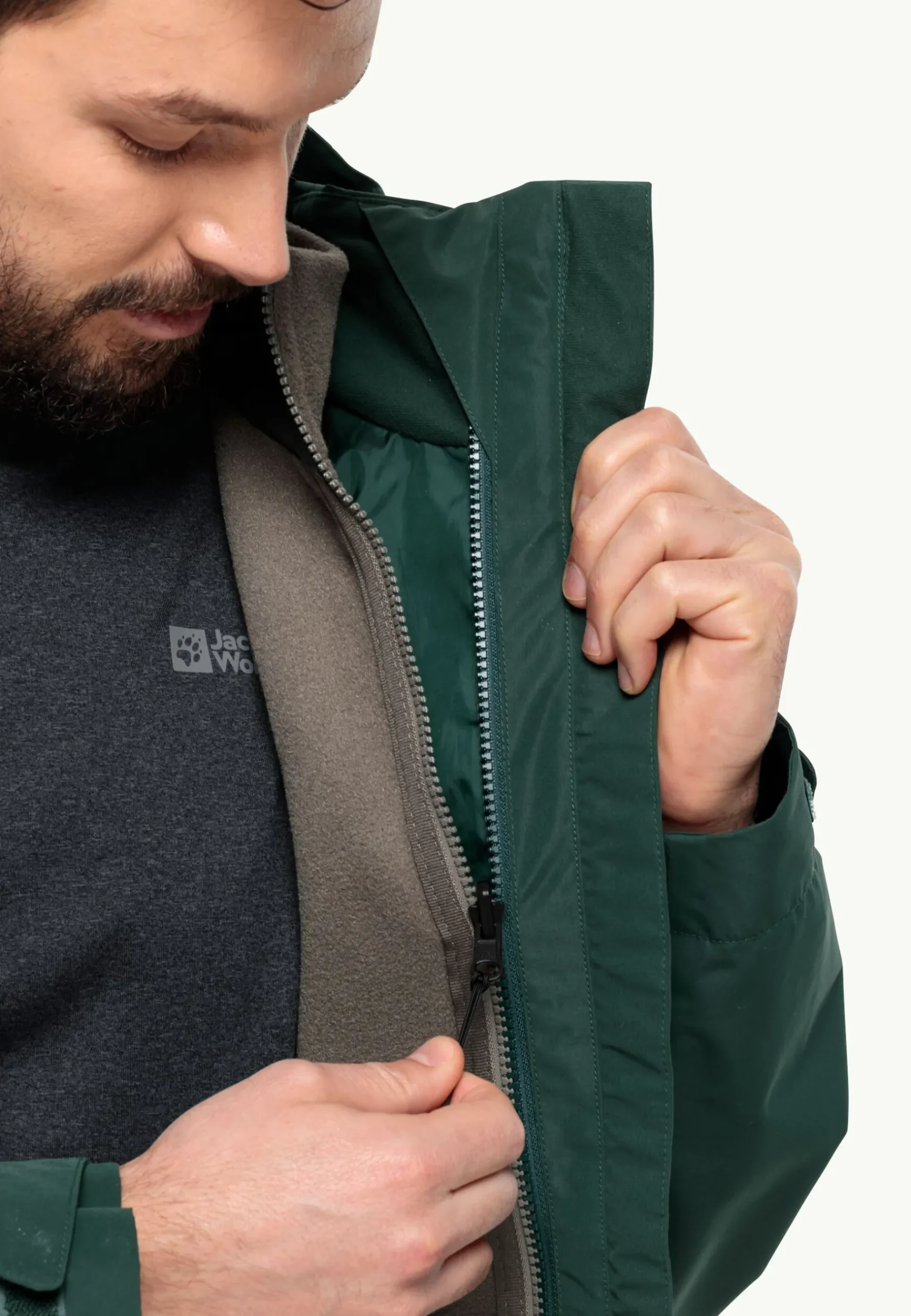 Jack Wolfskin Waldsteig Fz Vest M|Heren Wandelen|Voor- En Najaarsjacks/-Jassen