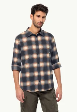 Jack Wolfskin Wanderweg Shirt M|Heren Functionele Shirts|Overhemden