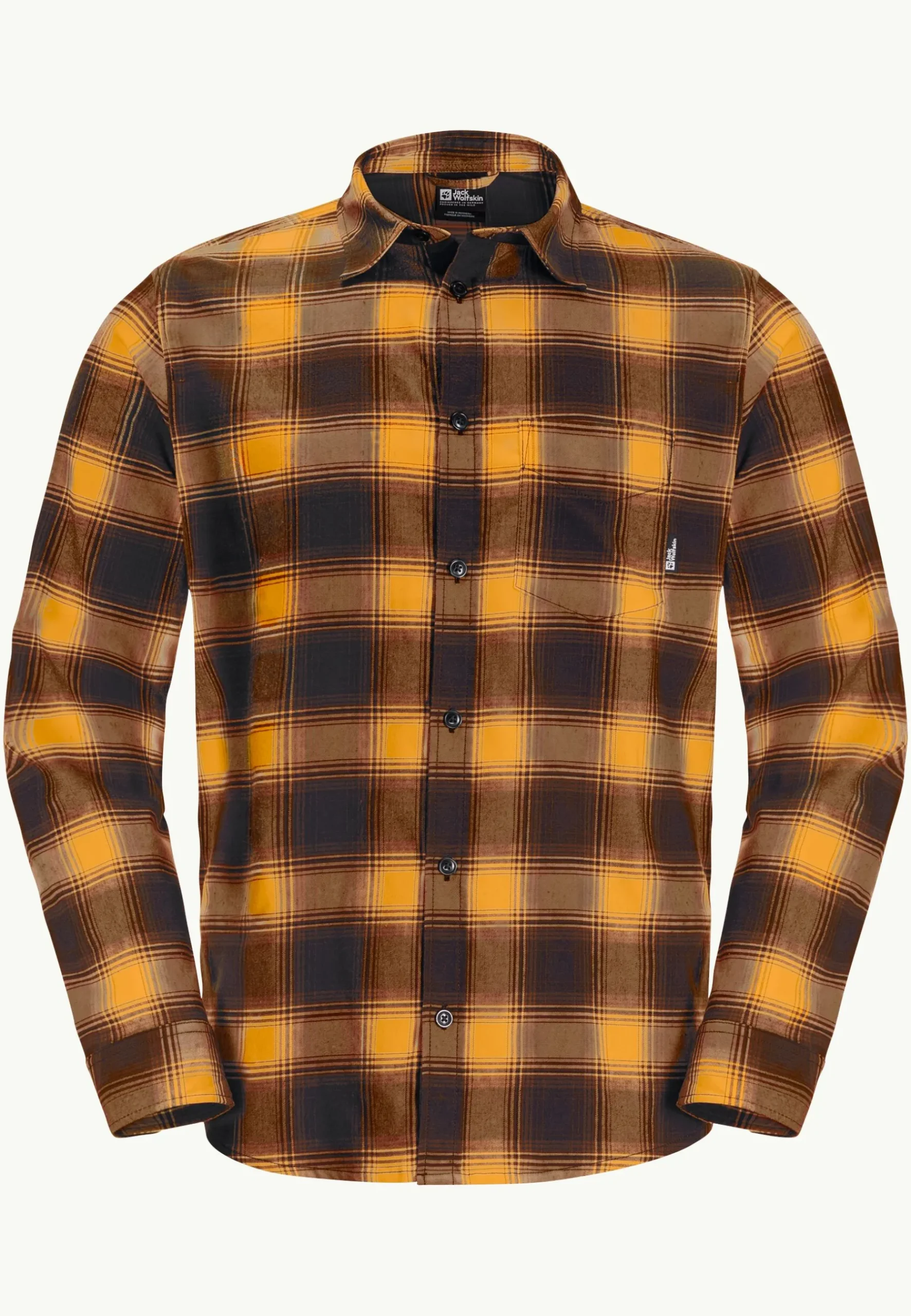 Jack Wolfskin Wanderweg Shirt M|Heren Functionele Shirts|Overhemden