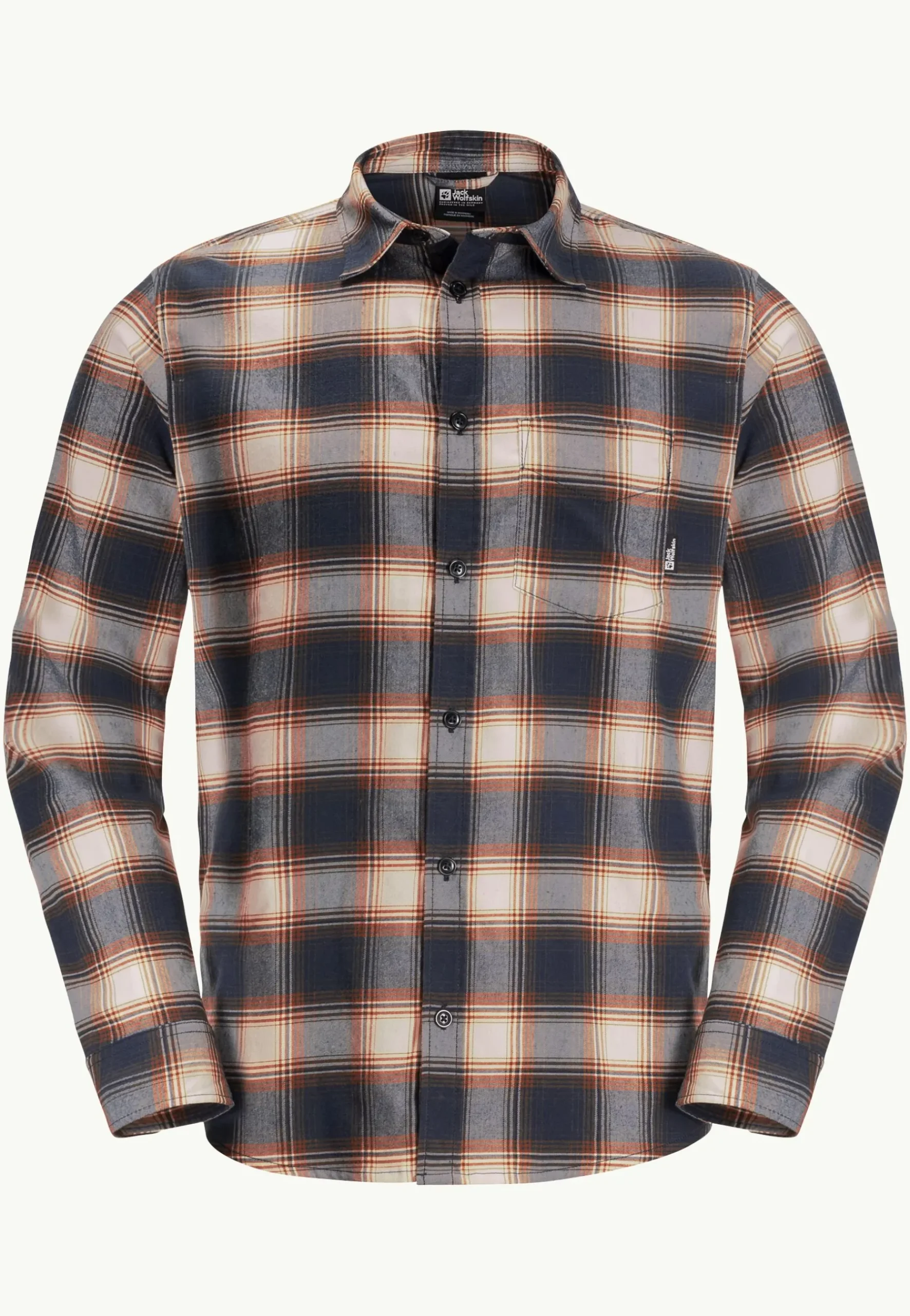Jack Wolfskin Wanderweg Shirt M|Heren Functionele Shirts|Overhemden