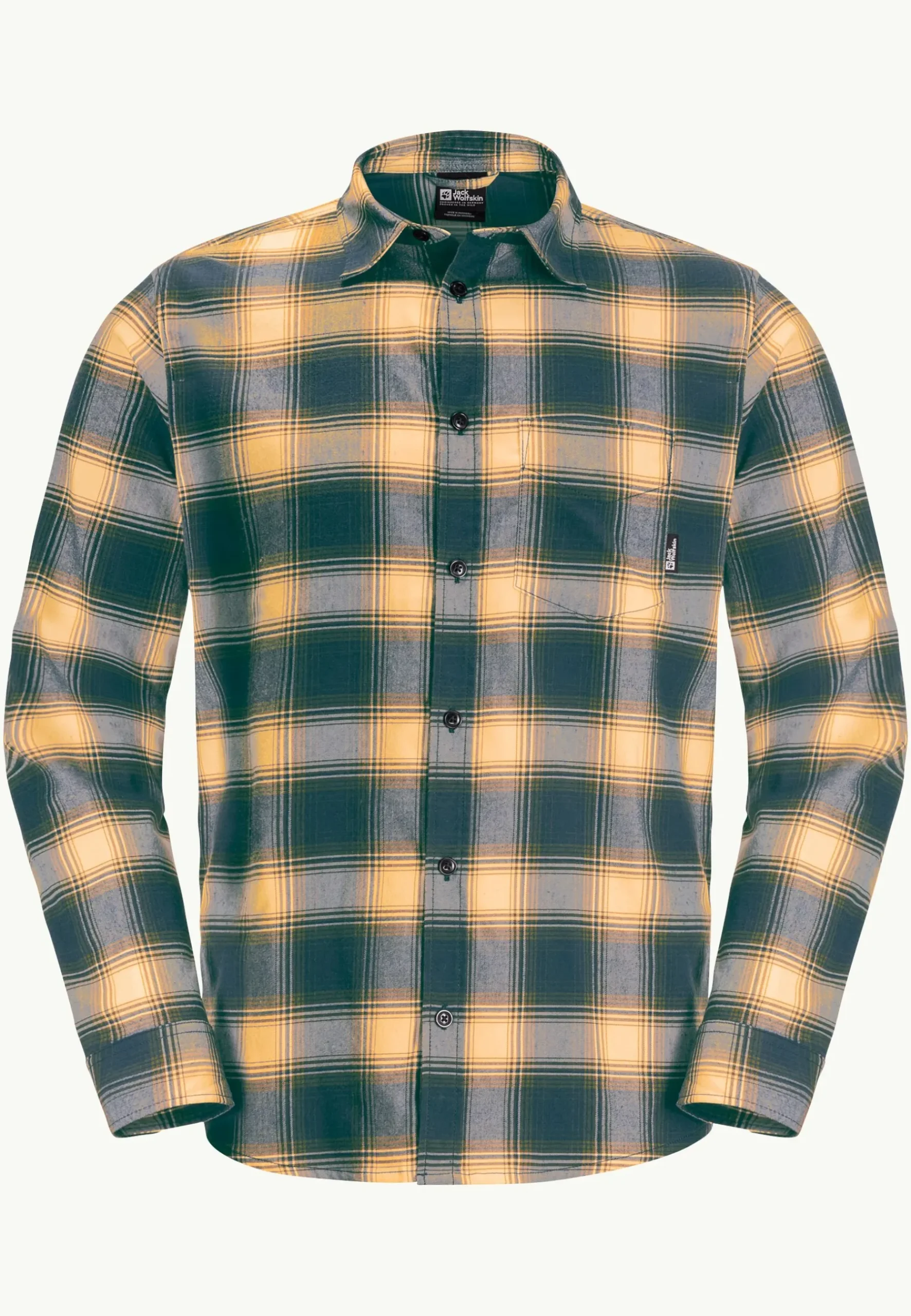 Jack Wolfskin Wanderweg Shirt M|Heren Functionele Shirts|Overhemden
