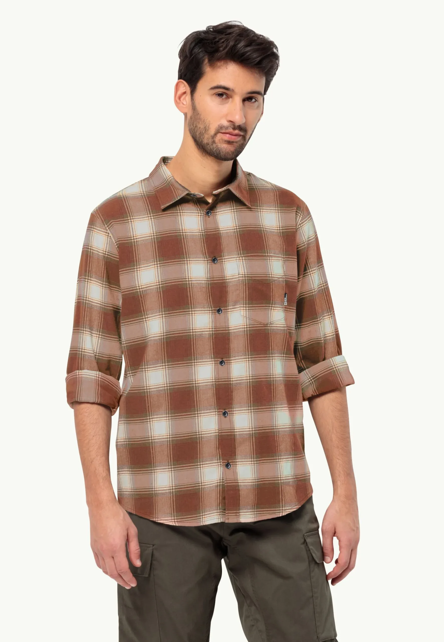 Jack Wolfskin Wanderweg Shirt M|Heren Functionele Shirts|Overhemden