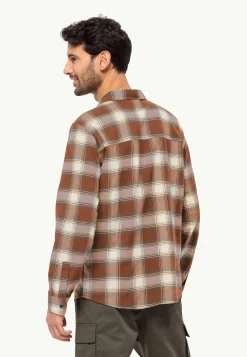 Jack Wolfskin Wanderweg Shirt M|Heren Functionele Shirts|Overhemden
