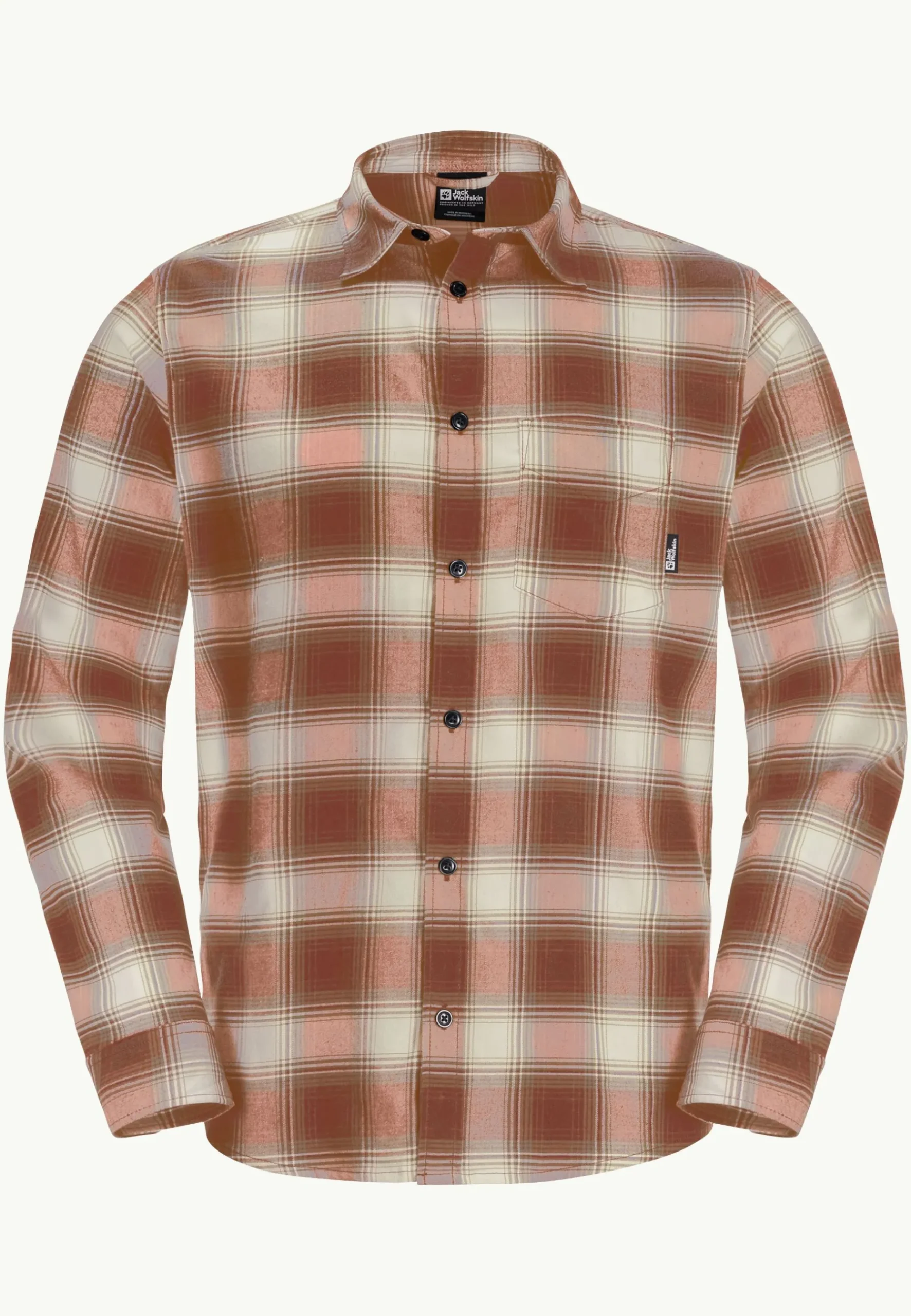 Jack Wolfskin Wanderweg Shirt M|Heren Functionele Shirts|Overhemden
