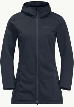 Jack Wolfskin Windhain Coat W|DAMES Wandelen|Voor- En Najaarsjacks/-Jassen