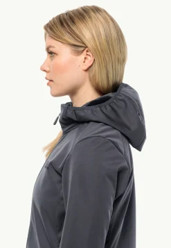 Jack Wolfskin Windhain Coat W|DAMES Wandelen|Voor- En Najaarsjacks/-Jassen