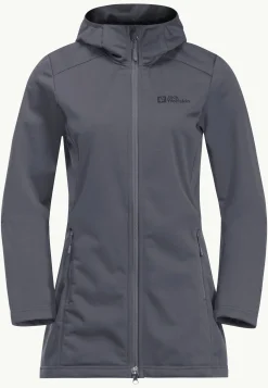 Jack Wolfskin Windhain Coat W|DAMES Wandelen|Voor- En Najaarsjacks/-Jassen