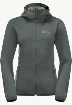 Jack Wolfskin Windhain Hoody W|DAMES Lifestyle|Wandelen