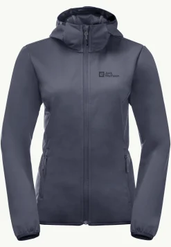 Jack Wolfskin Windhain Hoody W|DAMES Lifestyle|Wandelen