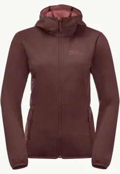 Jack Wolfskin Windhain Hoody W|DAMES Lifestyle|Wandelen