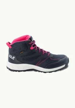 Jack Wolfskin Woodland Texapore Mid K|Kinderen Multifunctionele Schoenen|Outdoor Sneaker